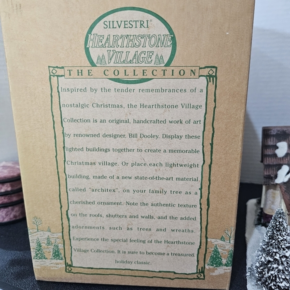 🎁 Silvestri Hearthstone Village "Hearthston Chapel" Holiday Christmas Vintage - Picture 5 of 15